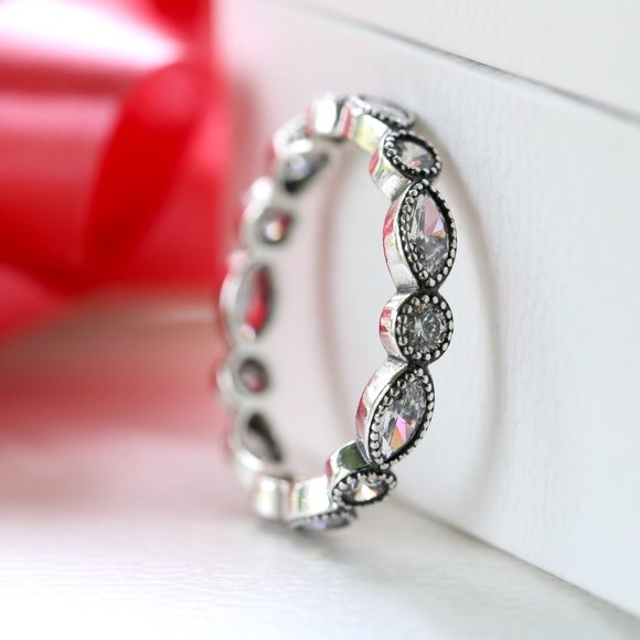 Pandora Alluring Brilliant Marquise Ring 190940CZ - Picture 2 of 2